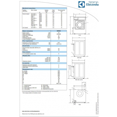 Electrolux 伊萊克斯W555H 縮水率試驗機